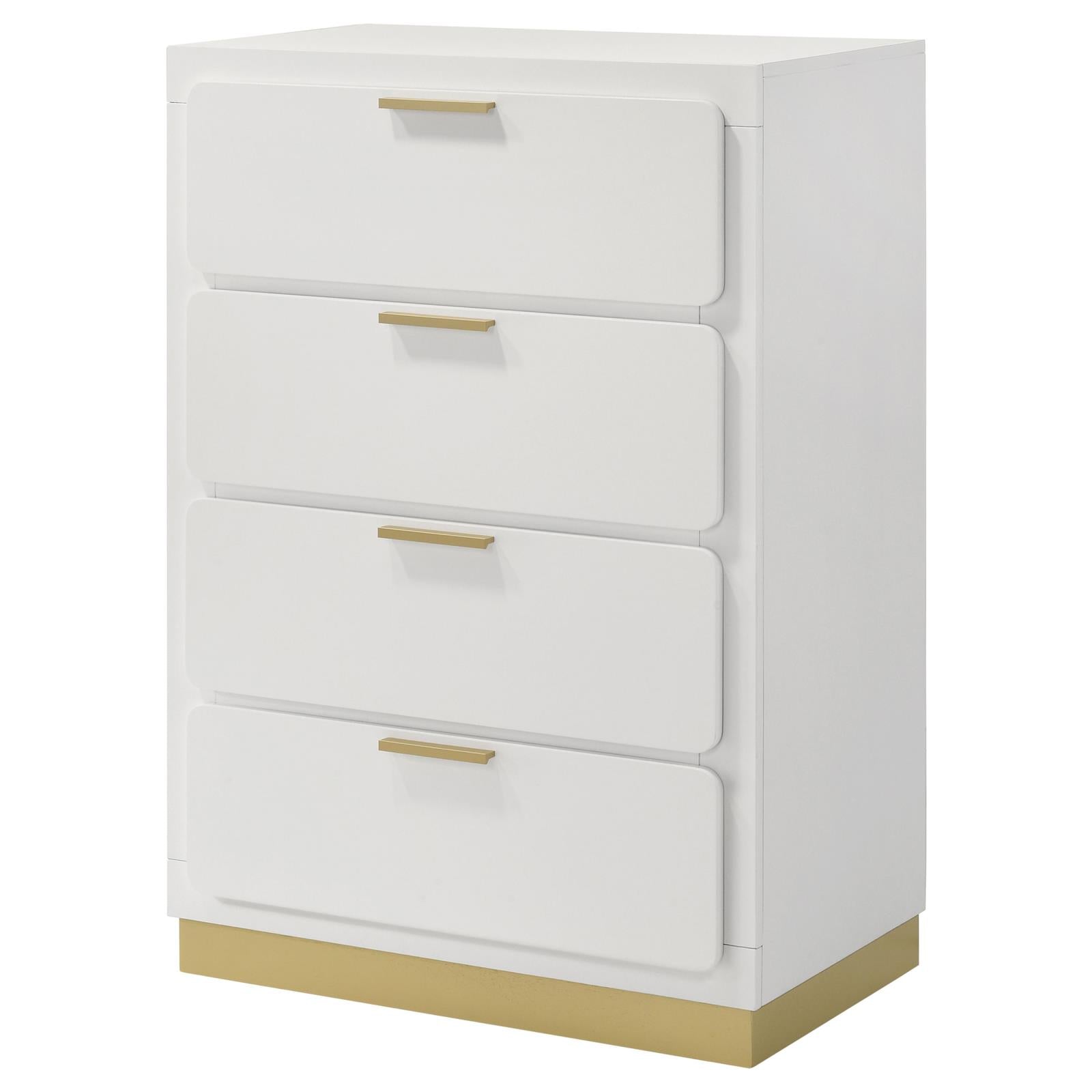Caraway 4-drawer Bedroom Chest White - 224775 - Bien Home Furniture & Electronics