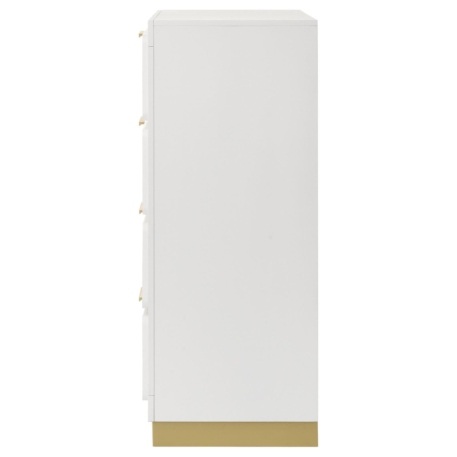 Caraway 4-drawer Bedroom Chest White - 224775 - Bien Home Furniture & Electronics