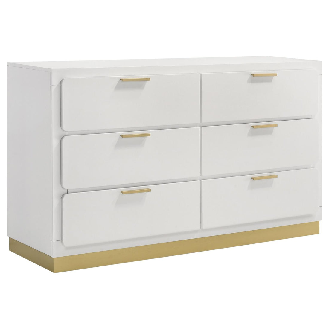 Caraway 6-drawer Bedroom Dresser White - 224773 - Bien Home Furniture & Electronics