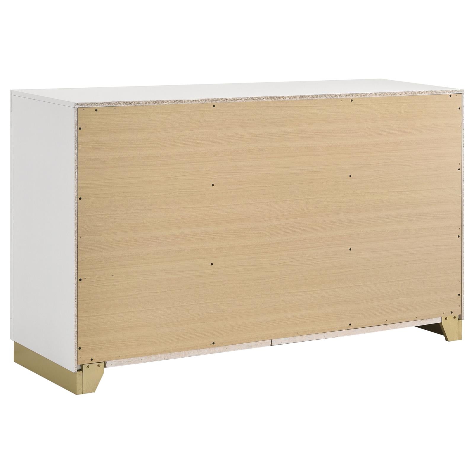 Caraway 6-drawer Bedroom Dresser White - 224773 - Bien Home Furniture & Electronics