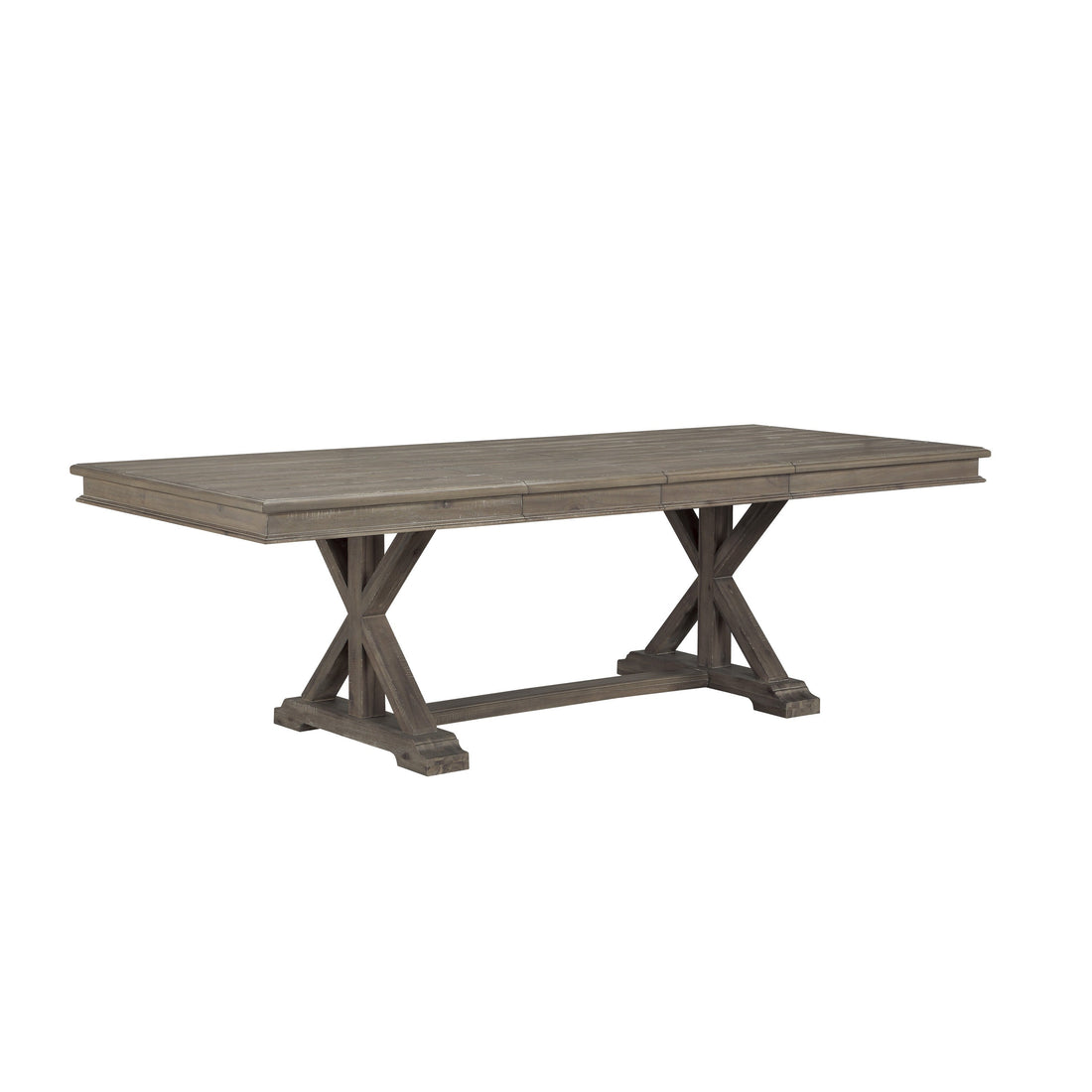 Cardano Driftwood Brown Extendable Dining Table - SET | 1689BR-96 | 1689BR-96B - Bien Home Furniture &amp; Electronics