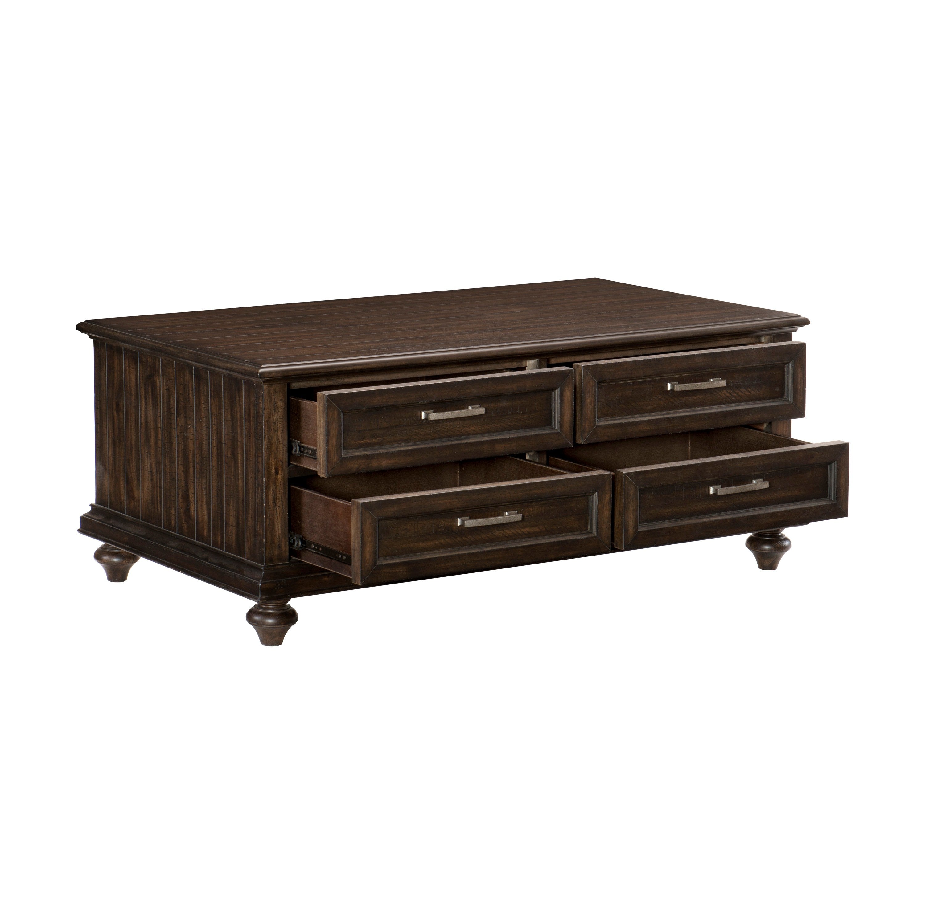 Cardano Driftwood Charcoal Cocktail Table - 1689-30 - Bien Home Furniture & Electronics