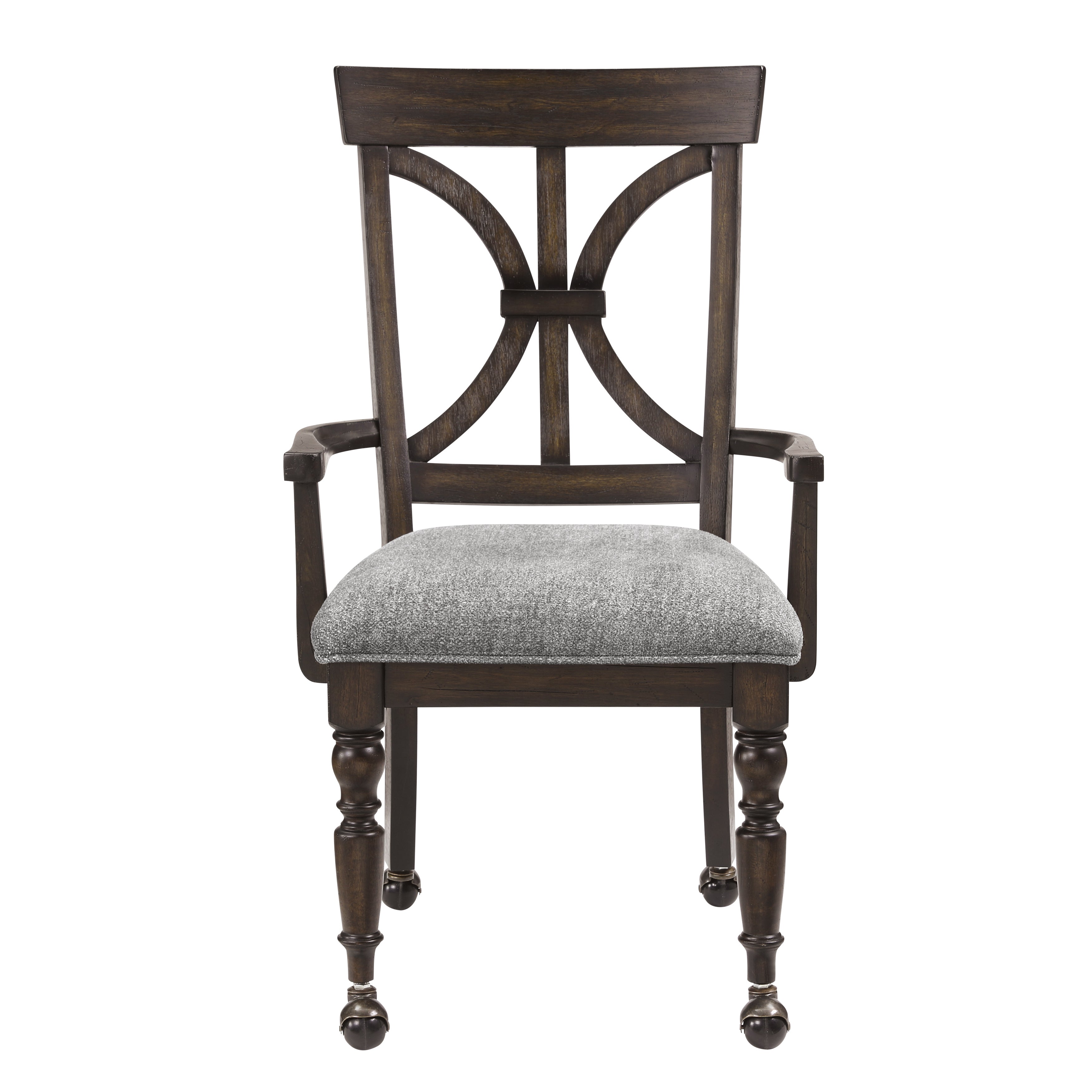 Cardano Driftwood Charcoal Desk Armchair - 1689-AC - Bien Home Furniture & Electronics