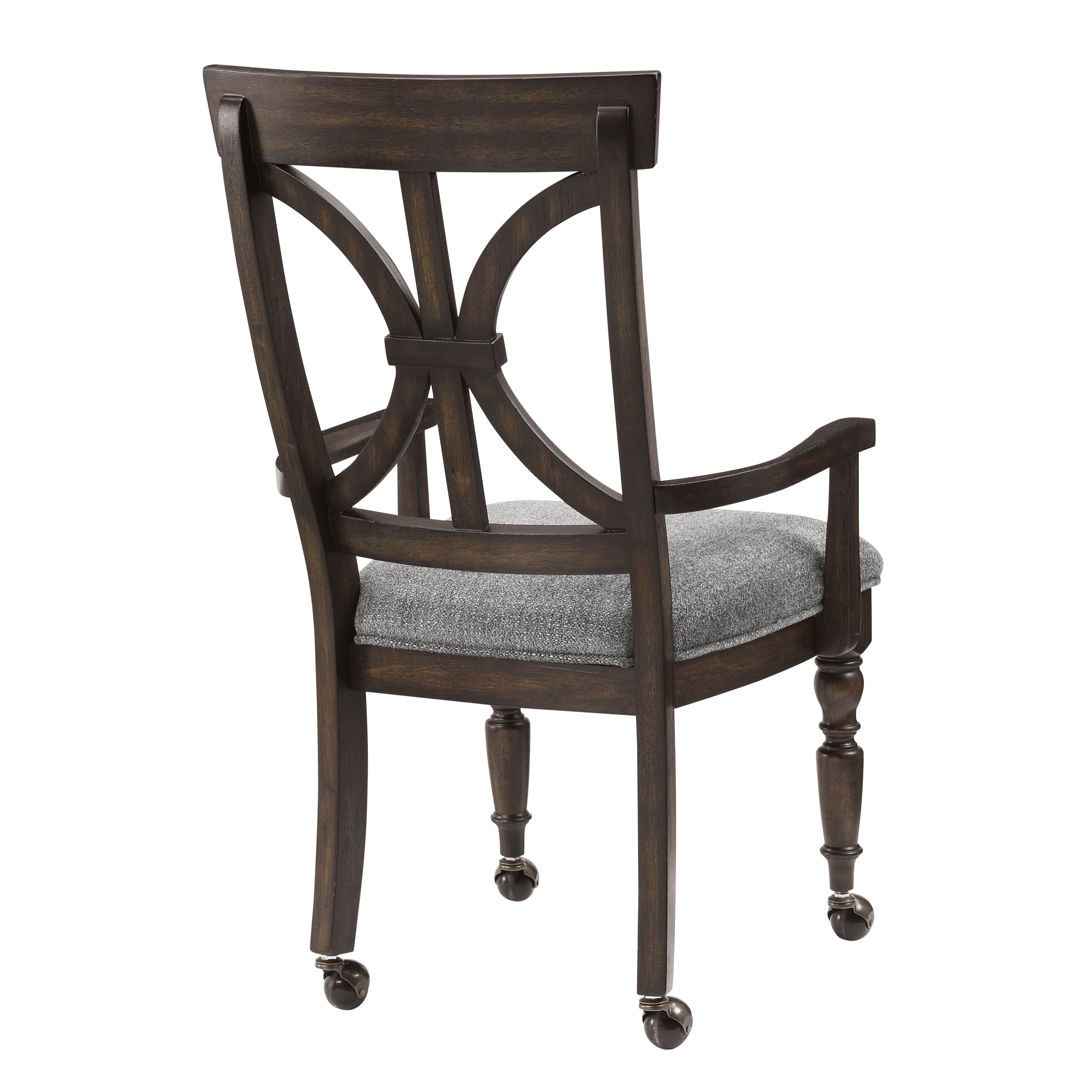 Cardano Driftwood Charcoal Desk Armchair - 1689-AC - Bien Home Furniture & Electronics