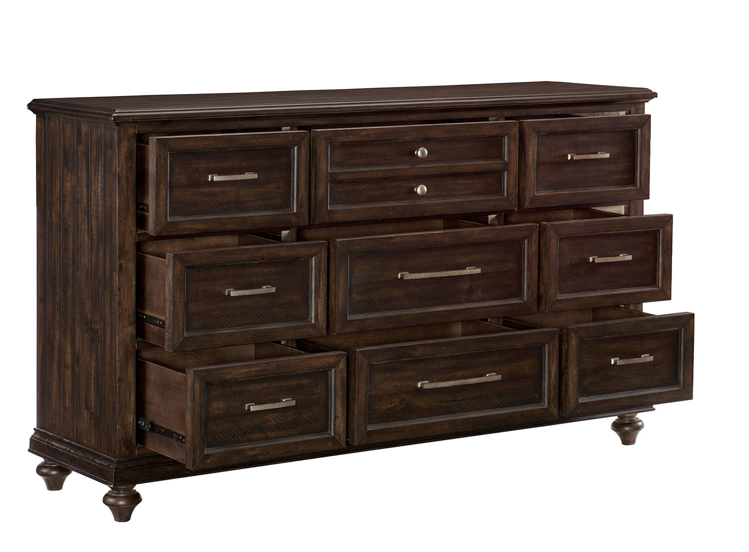 Cardano Driftwood Charcoal Dresser - 1689-5 - Bien Home Furniture & Electronics