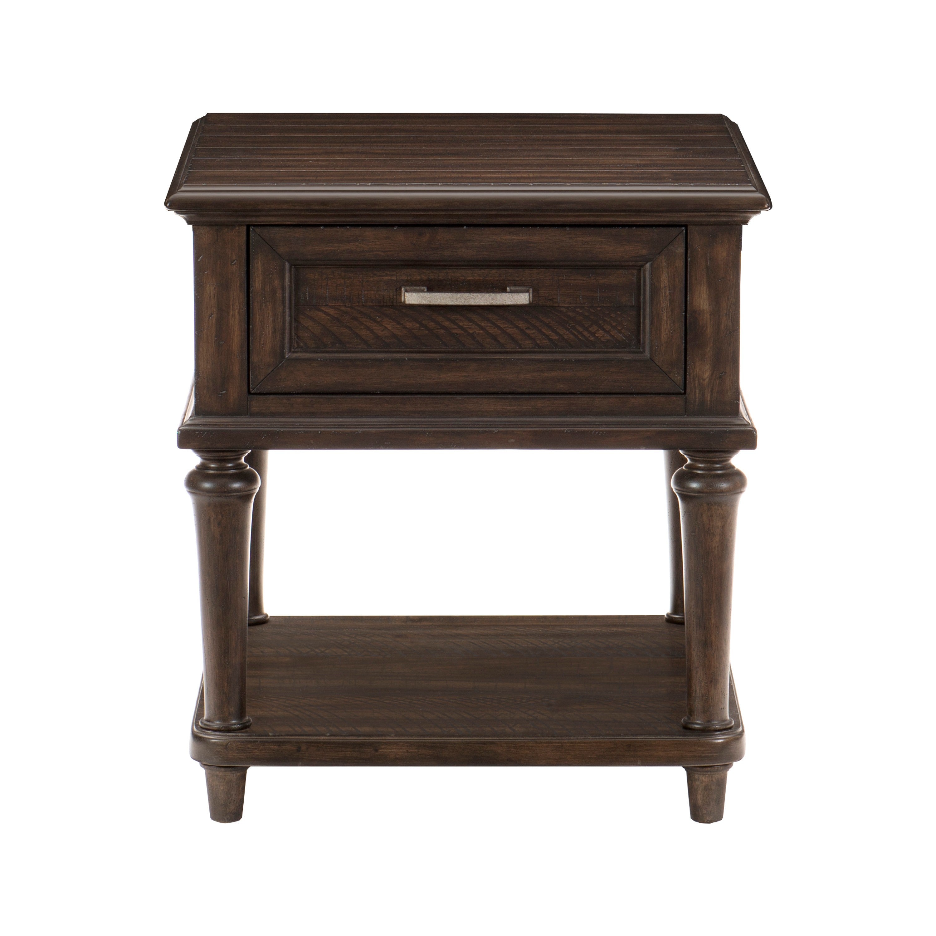 Cardano Driftwood Charcoal End Table - 1689-04 - Bien Home Furniture & Electronics