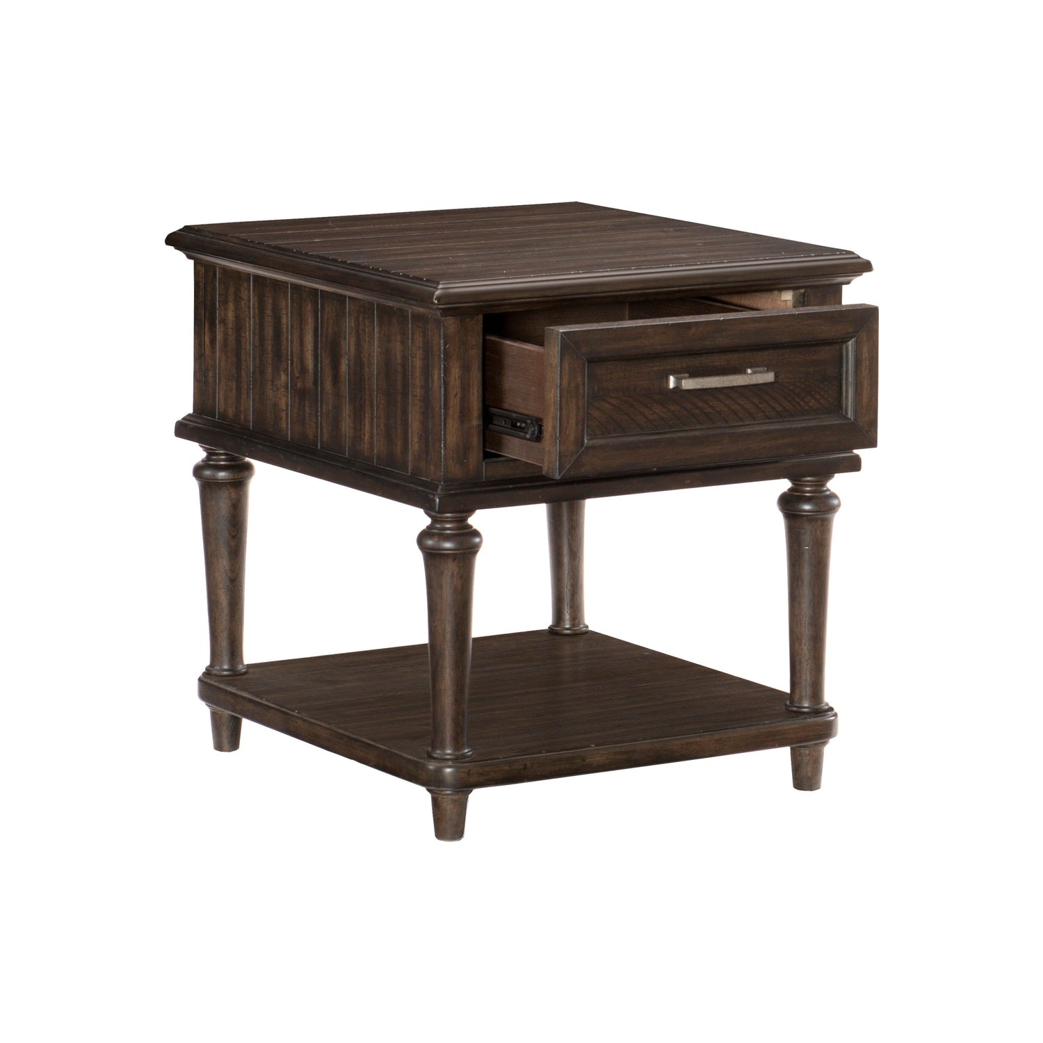 Cardano Driftwood Charcoal End Table - 1689-04 - Bien Home Furniture &amp; Electronics