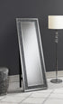 Carisi Silver Rectangular Standing Mirror with LED Lighting - 961427 - Bien Home Furniture & Electronics