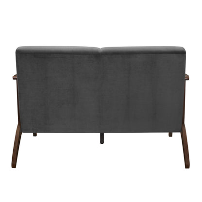 Carlson Dark Gray Loveseat - 1032DG-2 - Bien Home Furniture &amp; Electronics