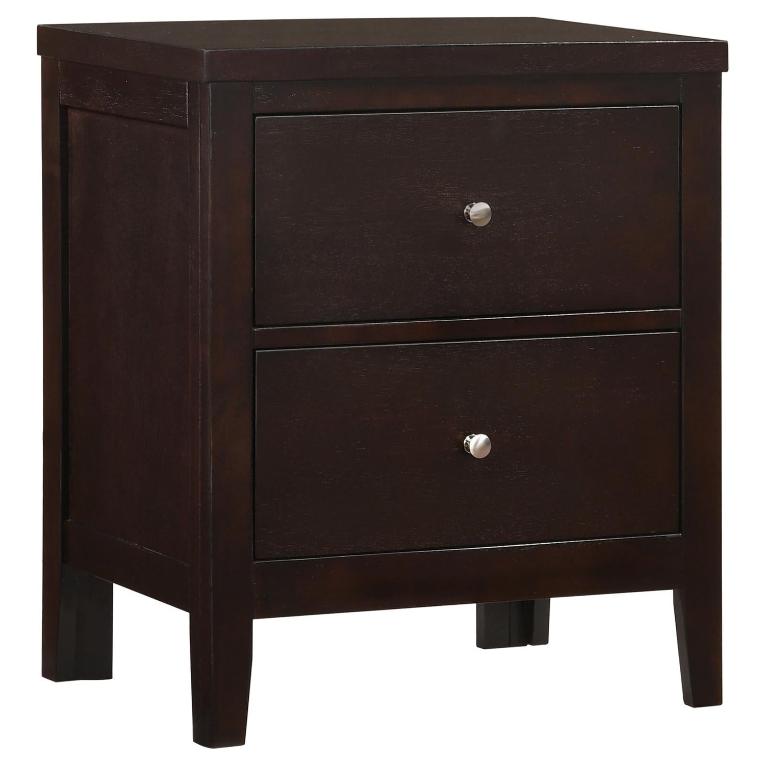 Carlton 2-Drawer Rectangular Nightstand Cappuccino - 202092 - Bien Home Furniture & Electronics