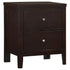 Carlton 2-Drawer Rectangular Nightstand Cappuccino - 202092 - Bien Home Furniture & Electronics