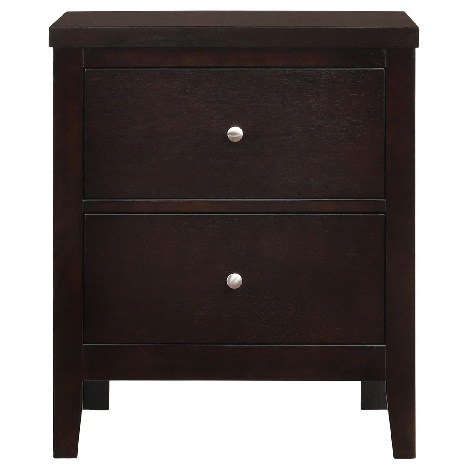 Carlton 2-Drawer Rectangular Nightstand Cappuccino - 202092 - Bien Home Furniture & Electronics
