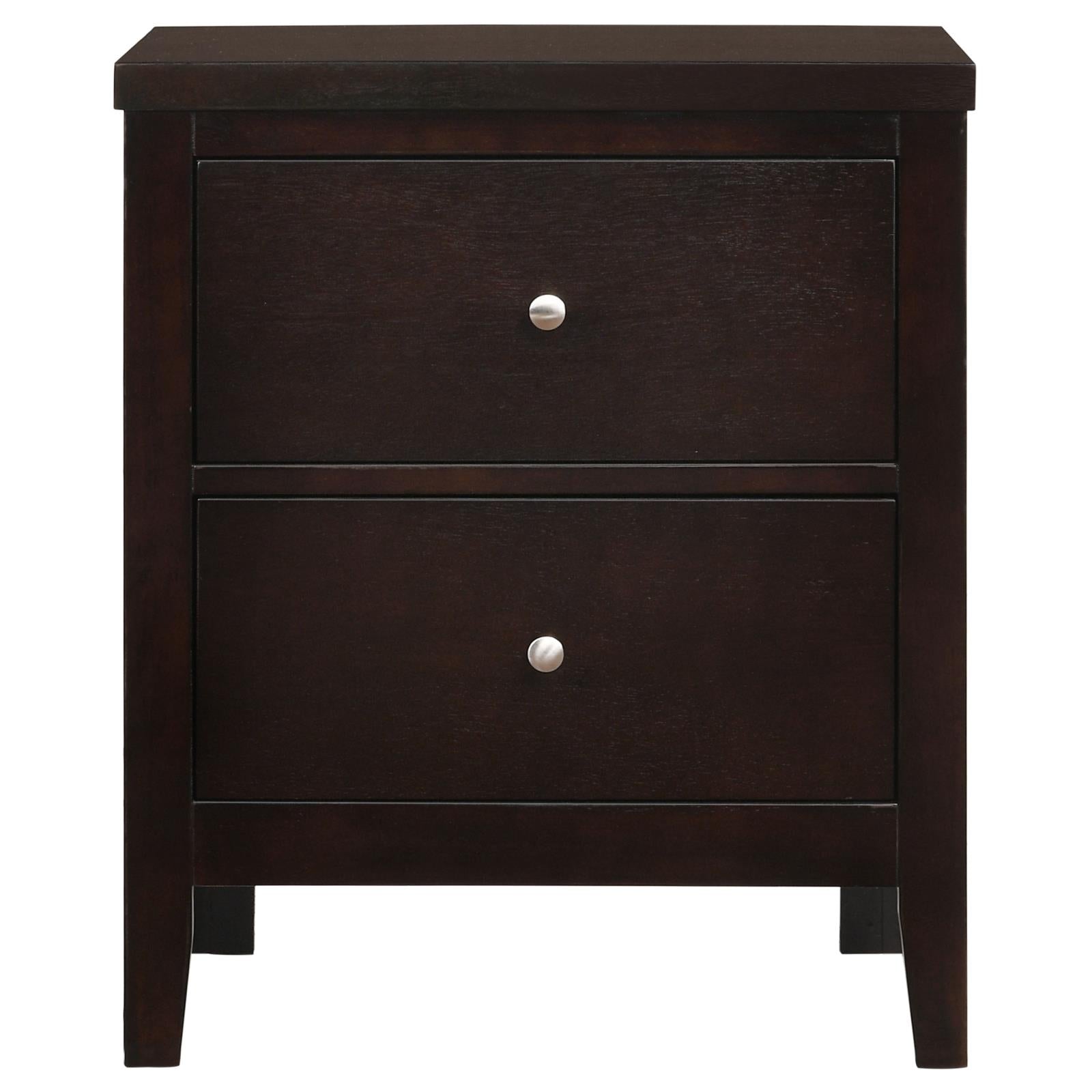 Carlton 2-Drawer Rectangular Nightstand Cappuccino - 202092 - Bien Home Furniture & Electronics
