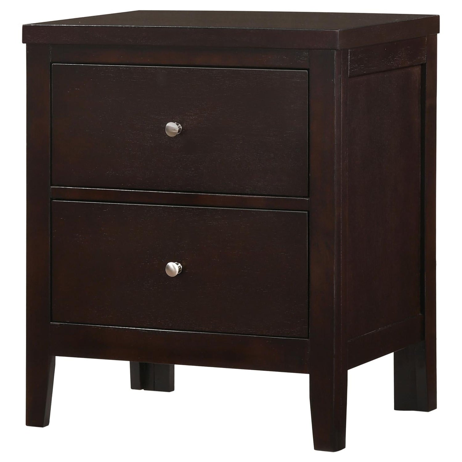 Carlton 2-Drawer Rectangular Nightstand Cappuccino - 202092 - Bien Home Furniture & Electronics