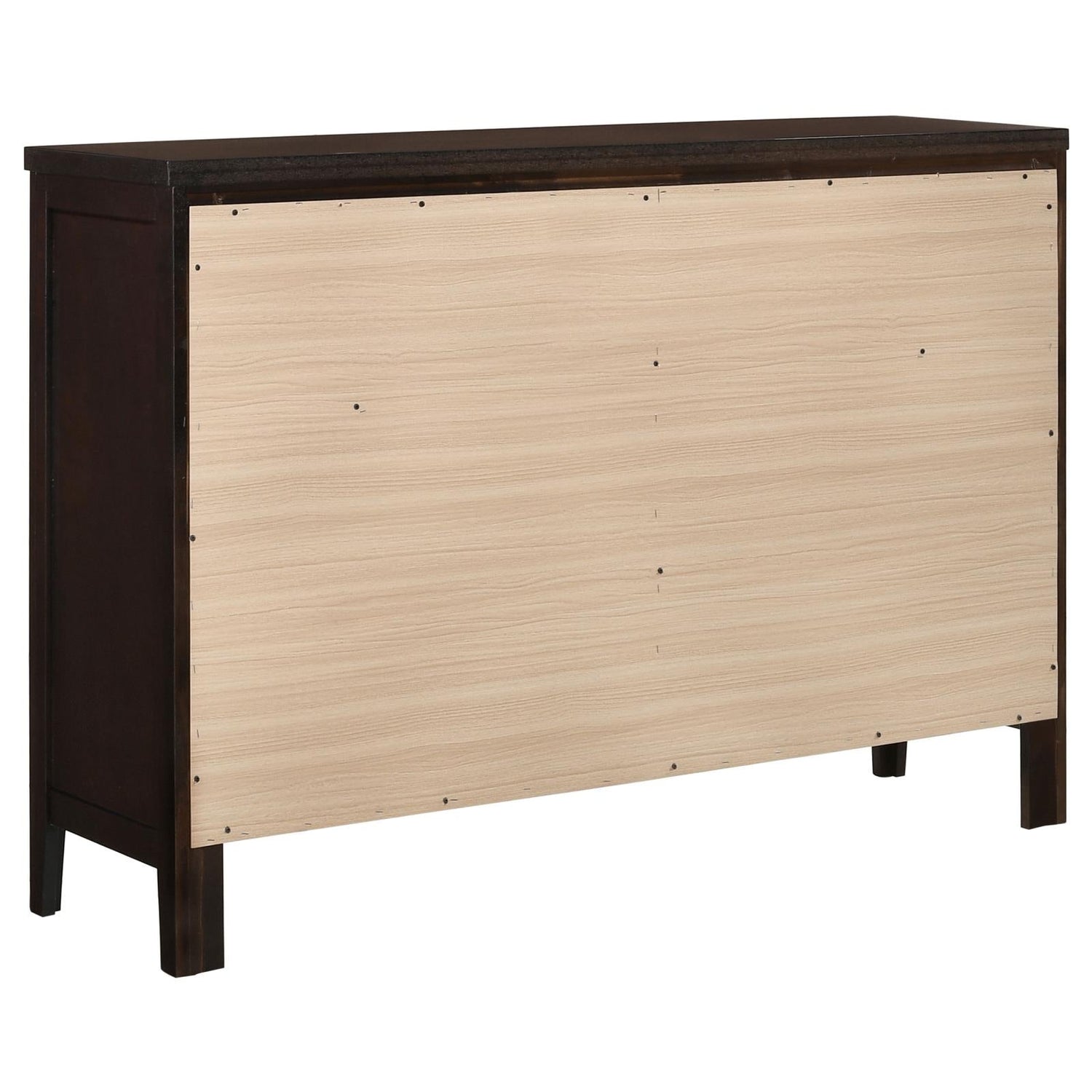 Carlton Cappuccino 6-Drawer Rectangular Dresser - 202093 - Bien Home Furniture & Electronics