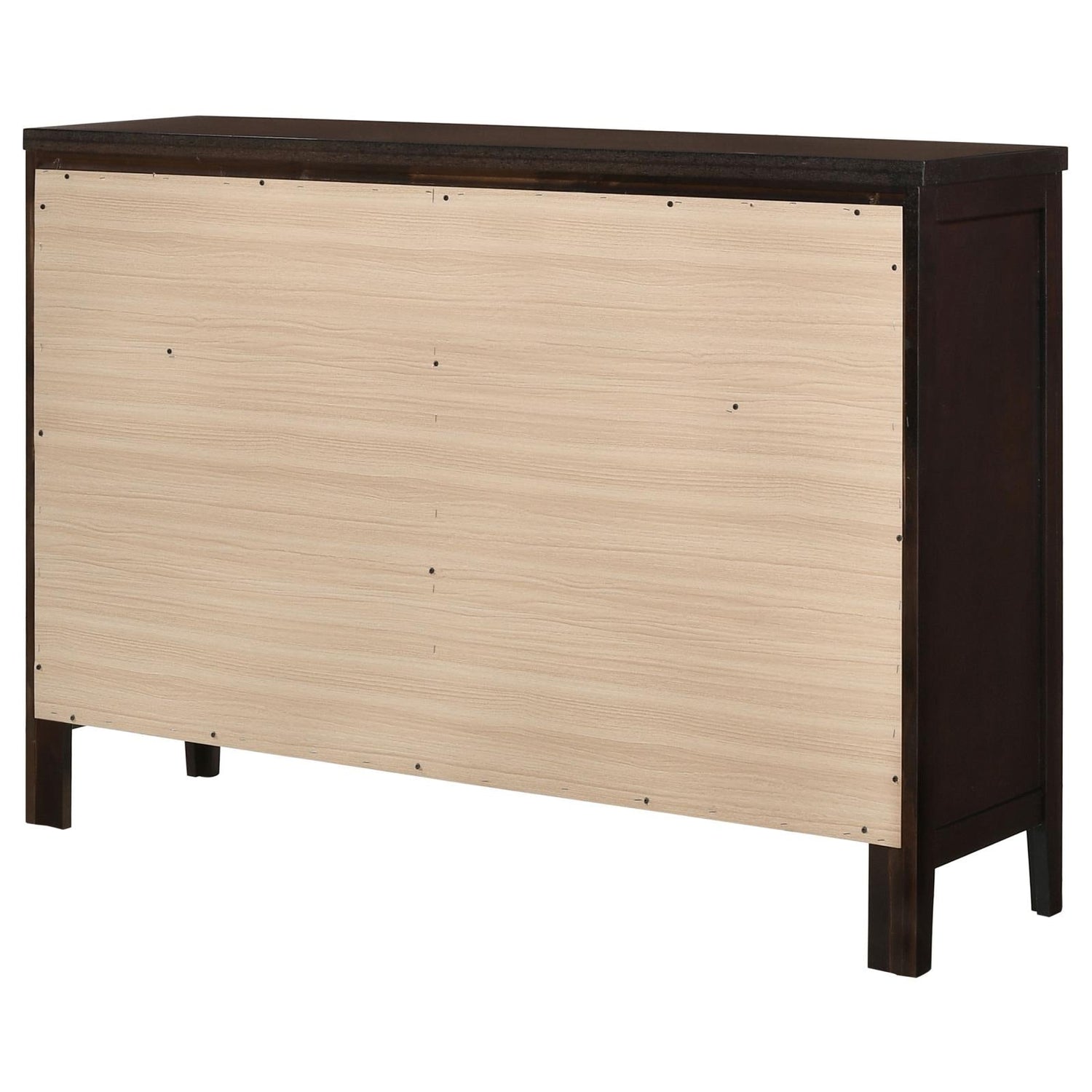 Carlton Cappuccino 6-Drawer Rectangular Dresser - 202093 - Bien Home Furniture & Electronics
