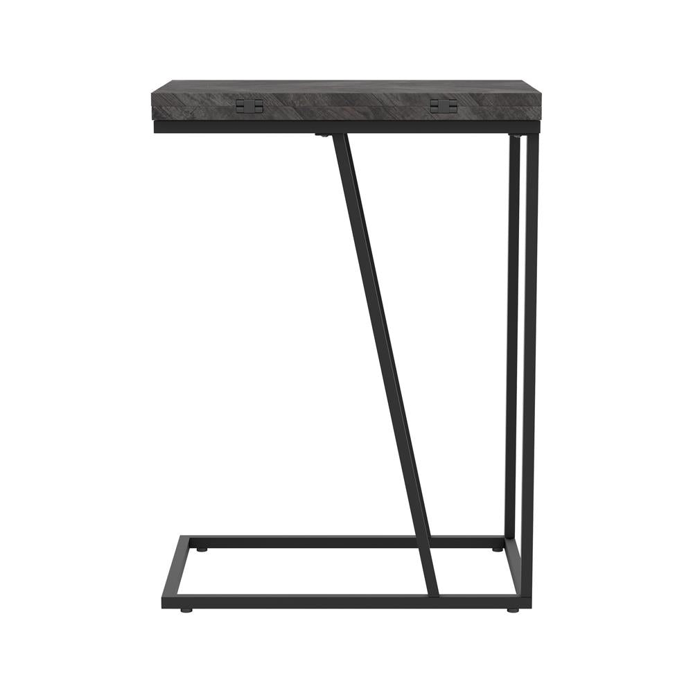 Carly Gray Expandable Chevron Rectangular Accent Table - 931156 - Bien Home Furniture & Electronics