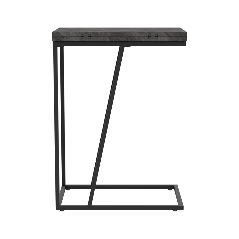 Carly Gray Expandable Chevron Rectangular Accent Table - 931156 - Bien Home Furniture & Electronics