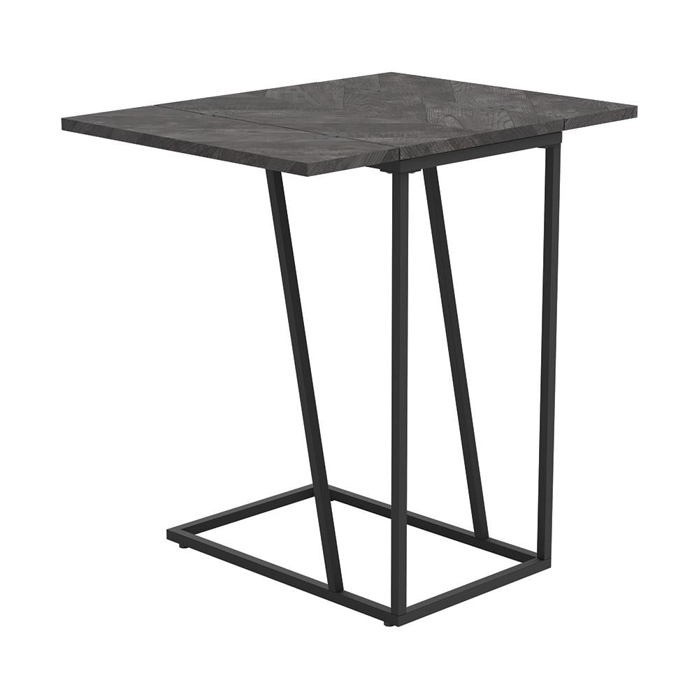 Carly Gray Expandable Chevron Rectangular Accent Table - 931156 - Bien Home Furniture & Electronics