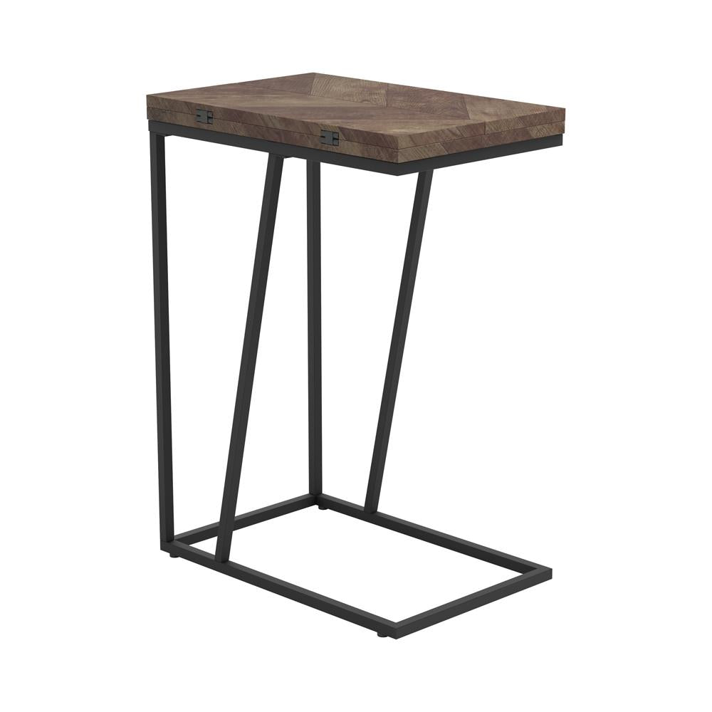 Carly Tobacco Expandable Chevron Rectangular Accent Table - 931157 - Bien Home Furniture &amp; Electronics