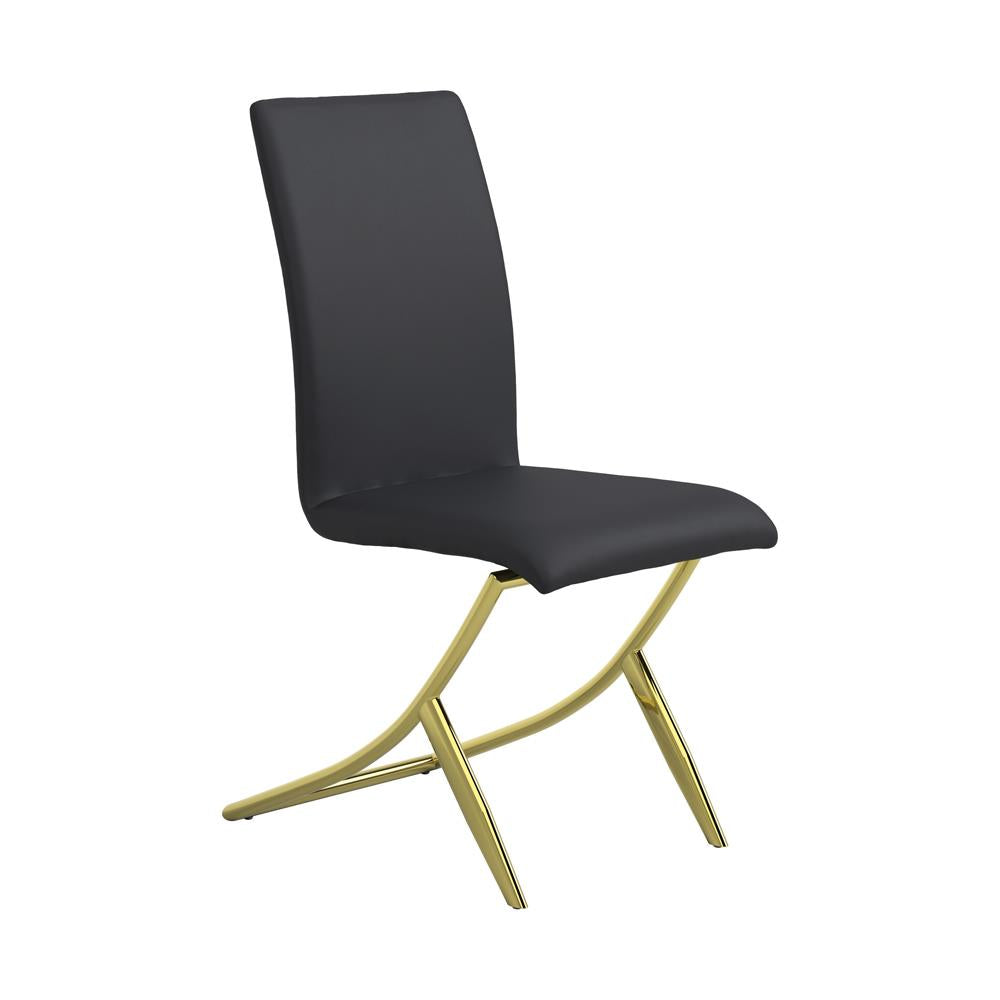 Carmelia Black Upholstered Side Chairs, Set of 4 - 105172 - Bien Home Furniture &amp; Electronics