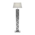 Carmen Geometric Base Floor Lamp Silver - 920140 - Bien Home Furniture & Electronics