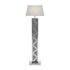 Carmen Geometric Base Floor Lamp Silver - 920140 - Bien Home Furniture & Electronics