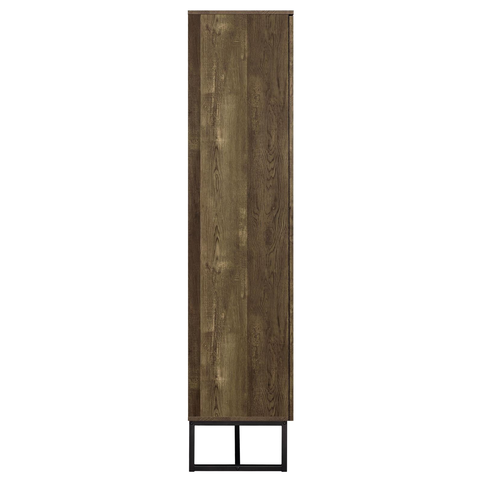 Carolyn Rustic Oak/Gunmetal 2-Door Accent Cabinet - 959640 - Bien Home Furniture & Electronics