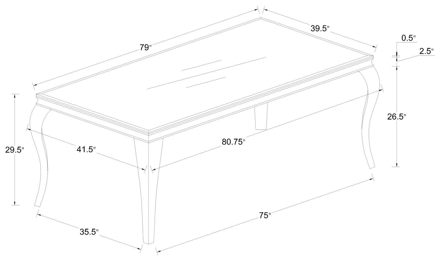 Carone White/Chrome Rectangular Glass Top Dining Table - 115081 - Bien Home Furniture & Electronics