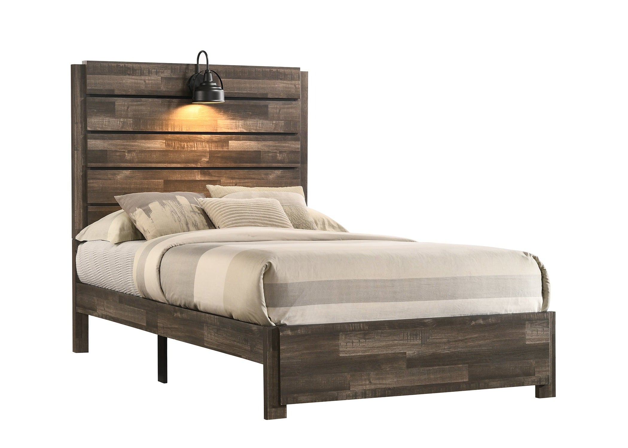 Carter Brown Full Platform Bed - B6800-F-BED - Bien Home Furniture &amp; Electronics