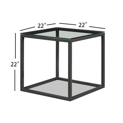 Carter Gray 3-Piece Coffee Table Set - SET | 4223-BASE | 4223-GL - Bien Home Furniture &amp; Electronics