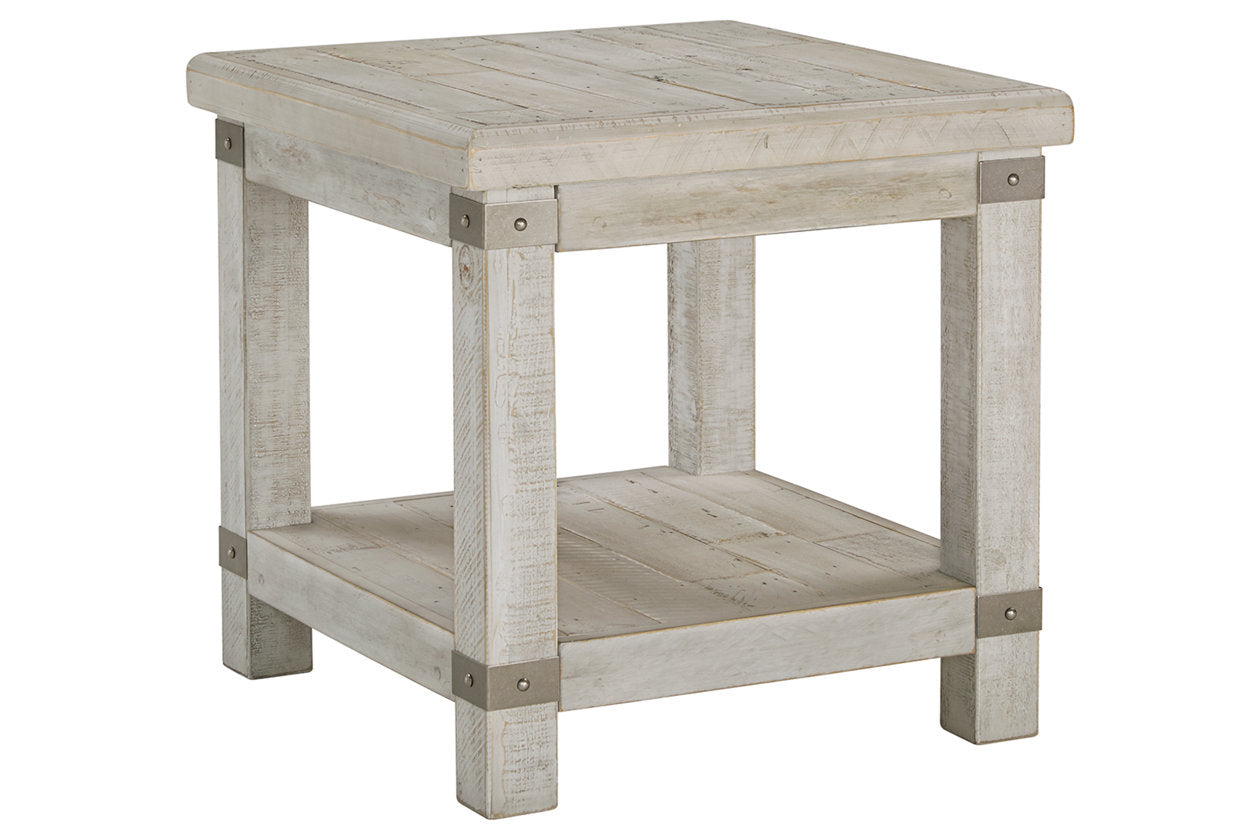 Carynhurst White Wash Gray End Table - T757-3 - Bien Home Furniture & Electronics