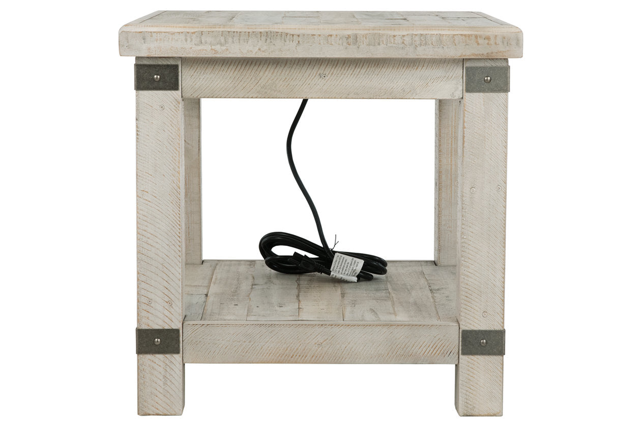 Carynhurst White Wash Gray End Table - T757-3 - Bien Home Furniture & Electronics
