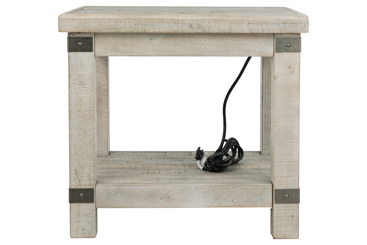 Carynhurst White Wash Gray End Table - T757-3 - Bien Home Furniture & Electronics