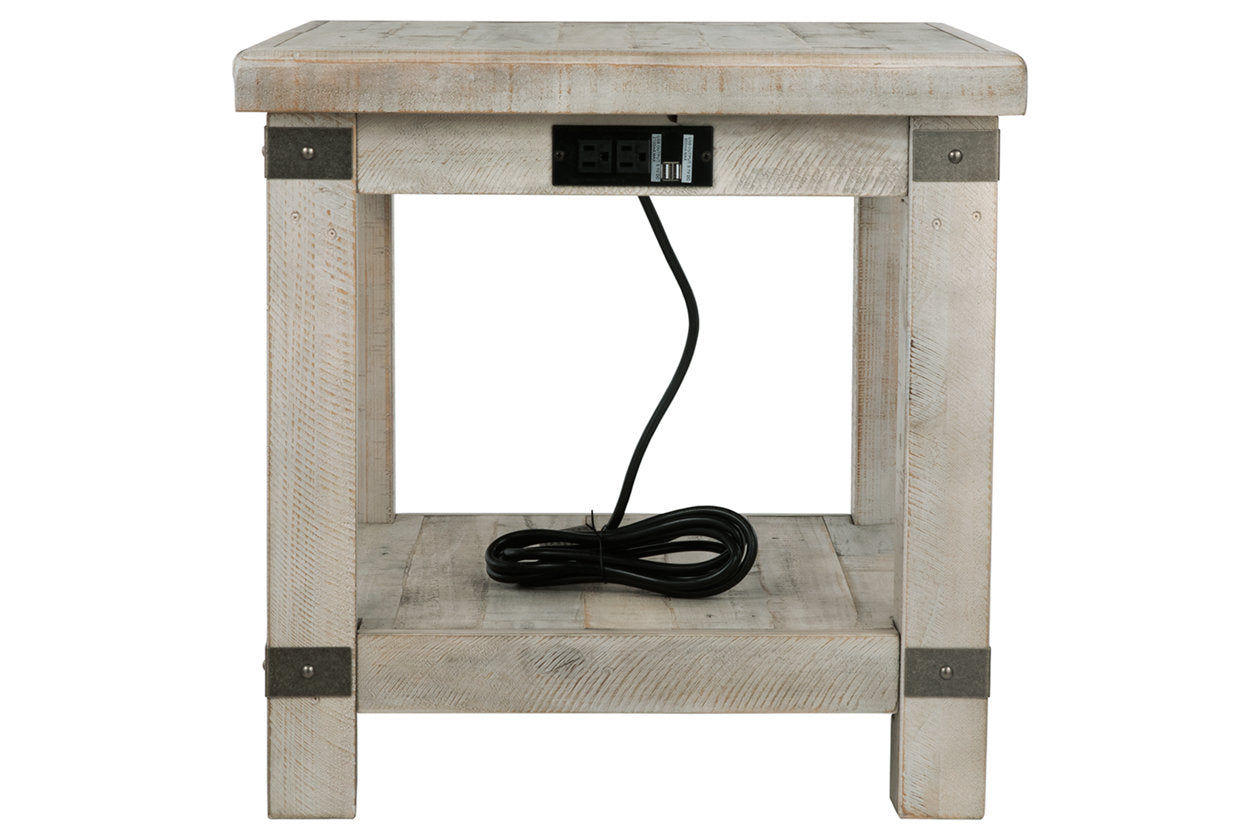 Carynhurst White Wash Gray End Table - T757-3 - Bien Home Furniture & Electronics