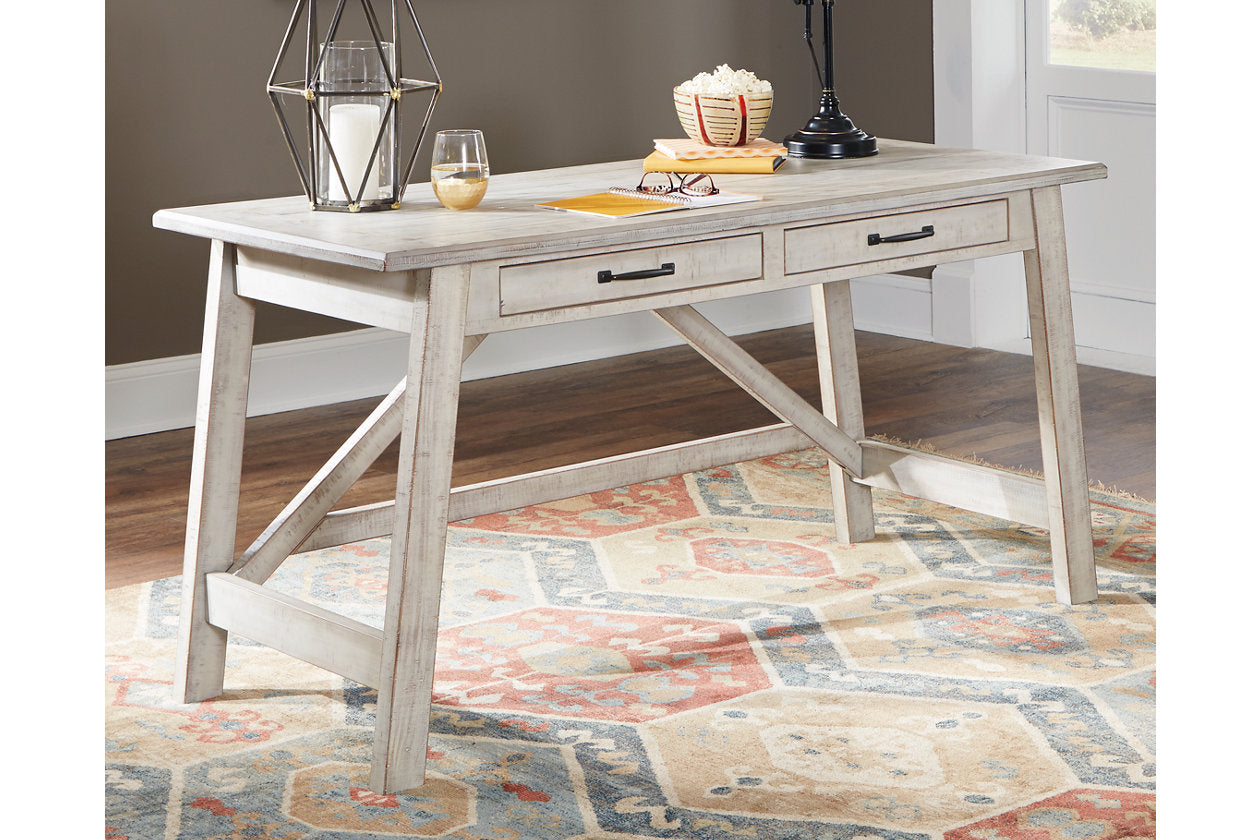 Carynhurst Whitewash 60" Home Office Desk - H755-44 - Bien Home Furniture & Electronics