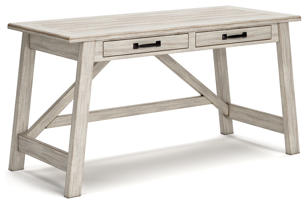 Carynhurst Whitewash 60" Home Office Desk - H755-44 - Bien Home Furniture & Electronics