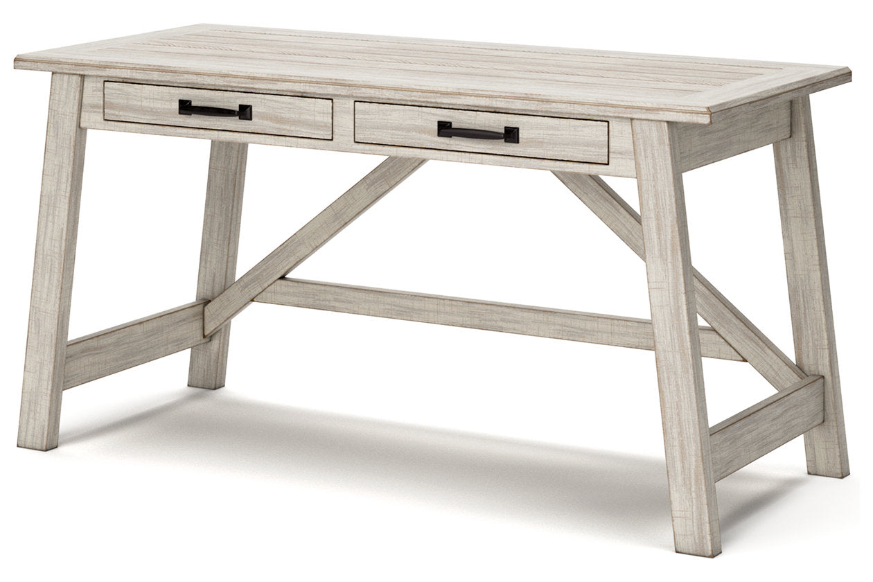Carynhurst Whitewash 60" Home Office Desk - H755-44 - Bien Home Furniture & Electronics