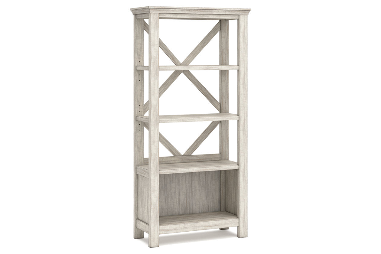 Carynhurst Whitewash 75" Bookcase - H755-17 - Bien Home Furniture & Electronics