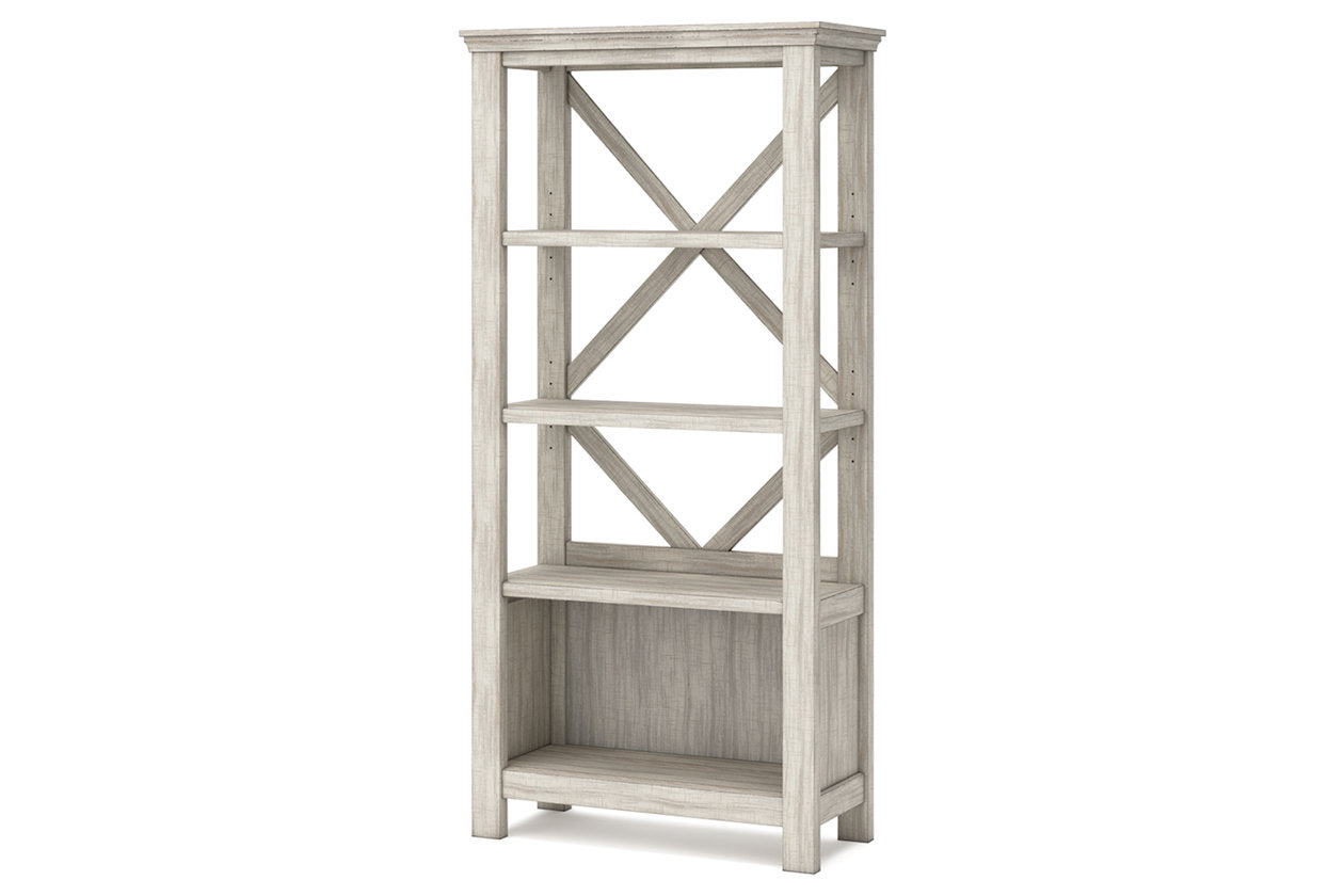 Carynhurst Whitewash 75" Bookcase - H755-17 - Bien Home Furniture & Electronics