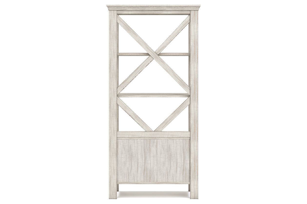 Carynhurst Whitewash 75" Bookcase - H755-17 - Bien Home Furniture & Electronics