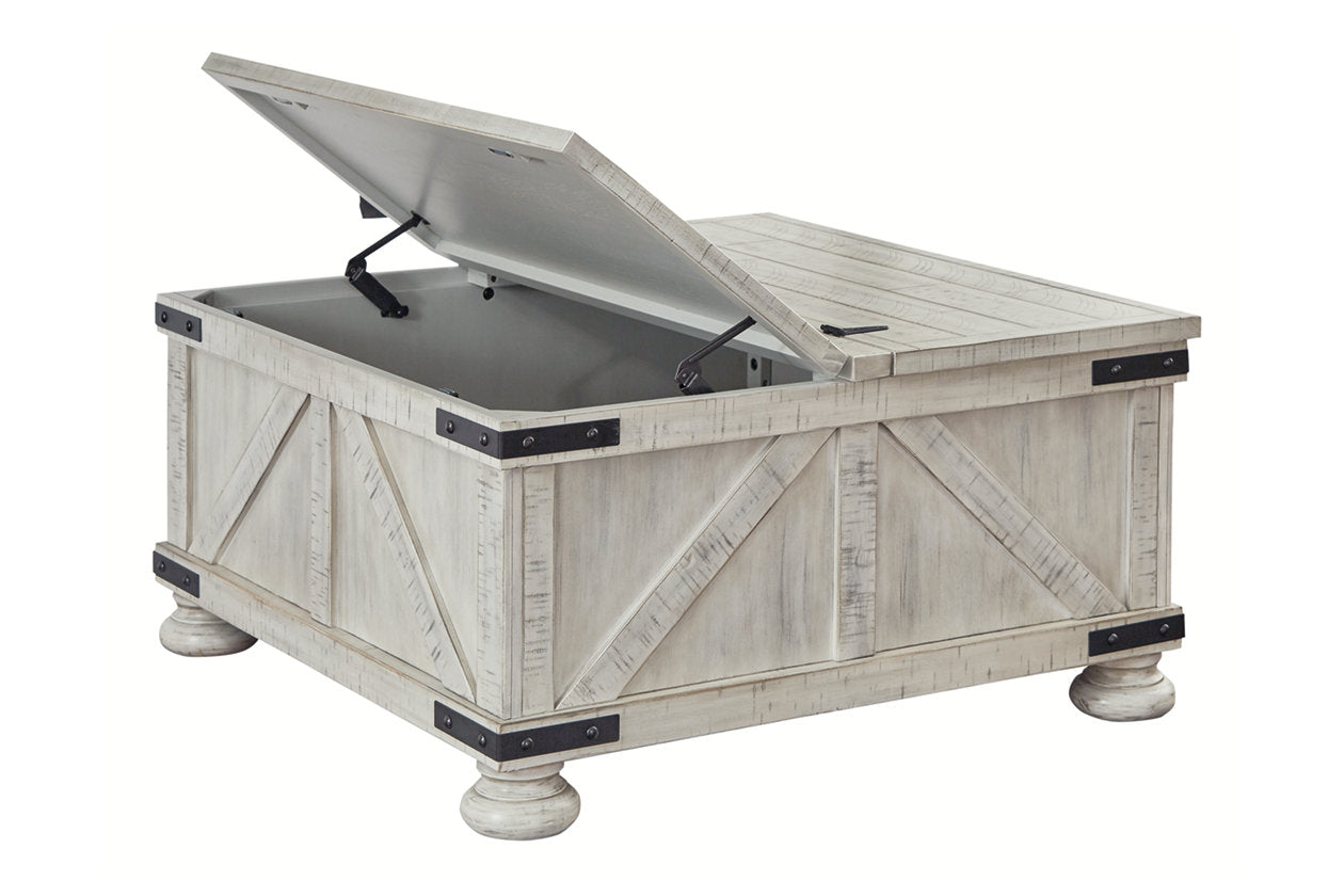 Carynhurst Whitewash Coffee Table - T929-20 - Bien Home Furniture & Electronics