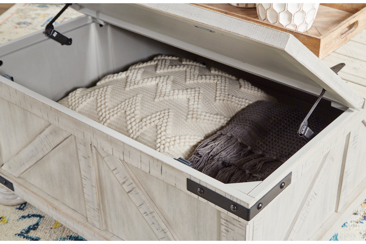 Carynhurst Whitewash Coffee Table - T929-20 - Bien Home Furniture & Electronics