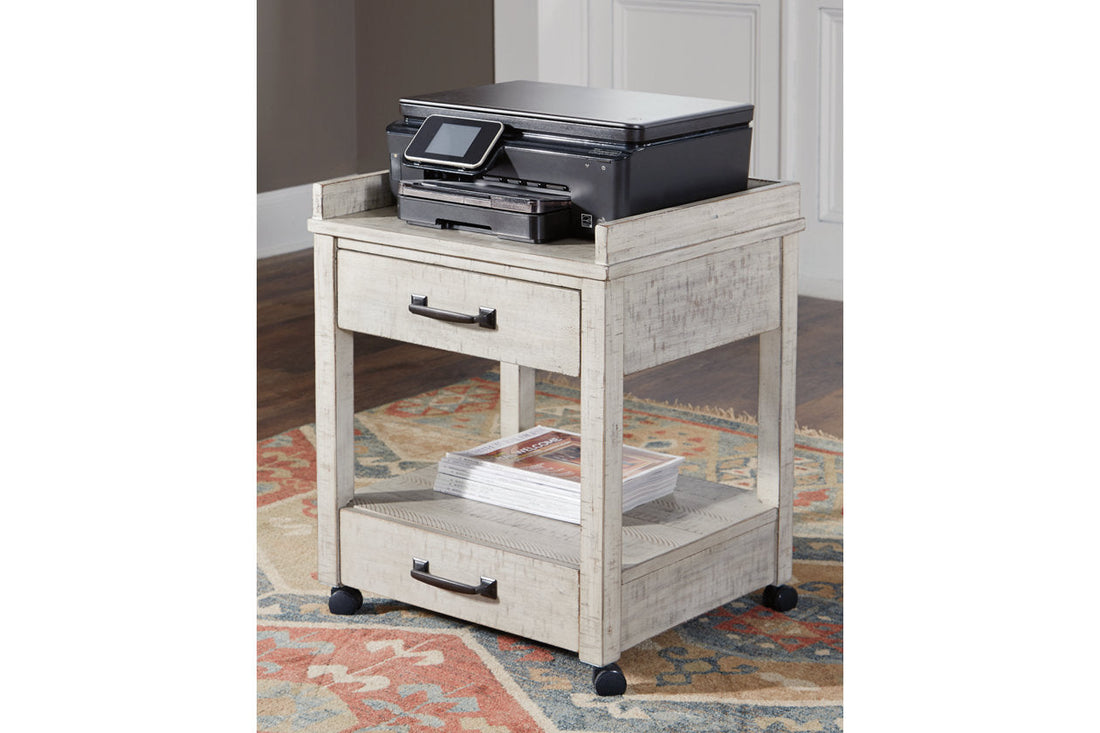 Carynhurst Whitewash Printer Stand - H755-11 - Bien Home Furniture &amp; Electronics