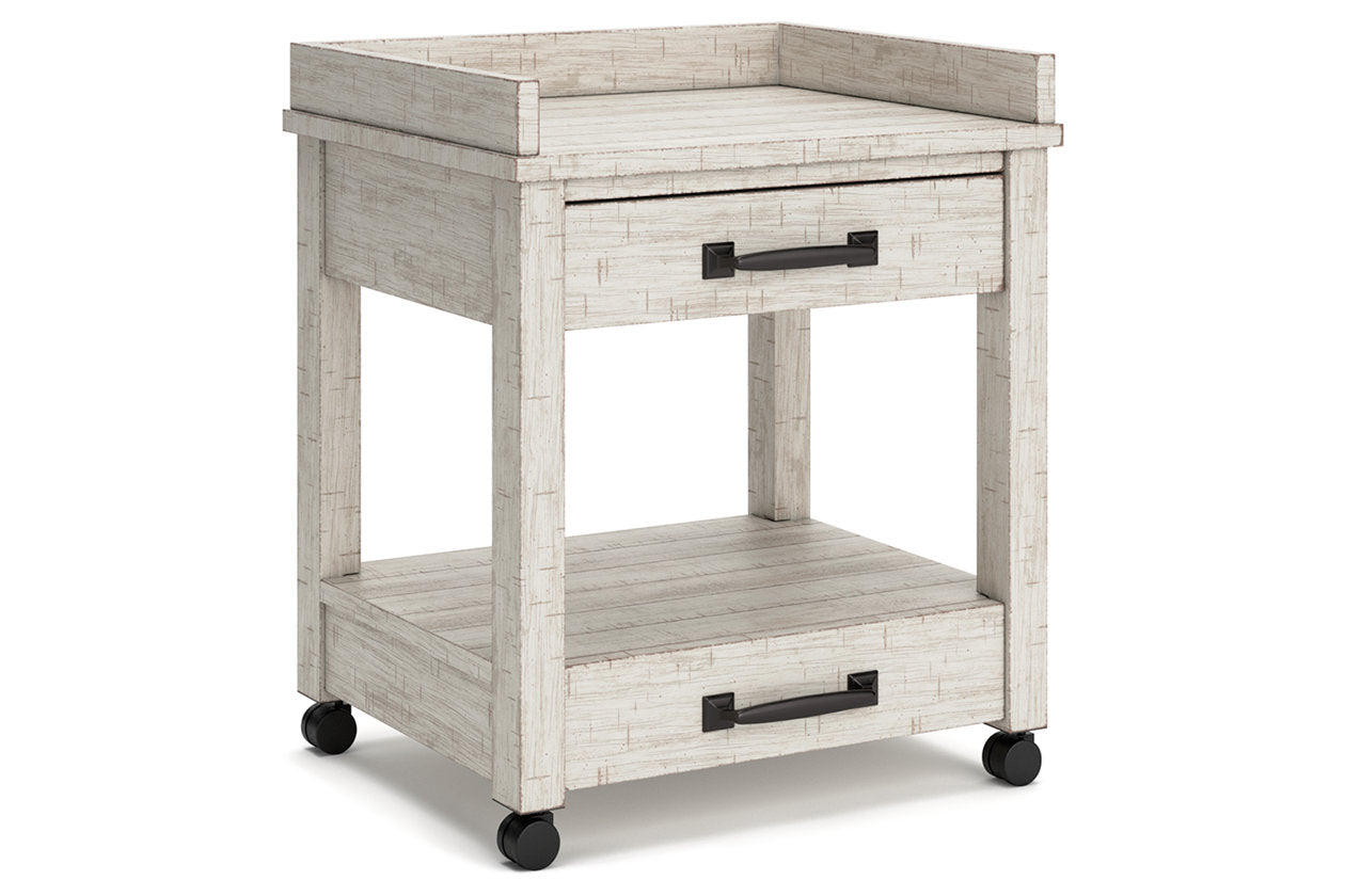 Carynhurst Whitewash Printer Stand - H755-11 - Bien Home Furniture & Electronics