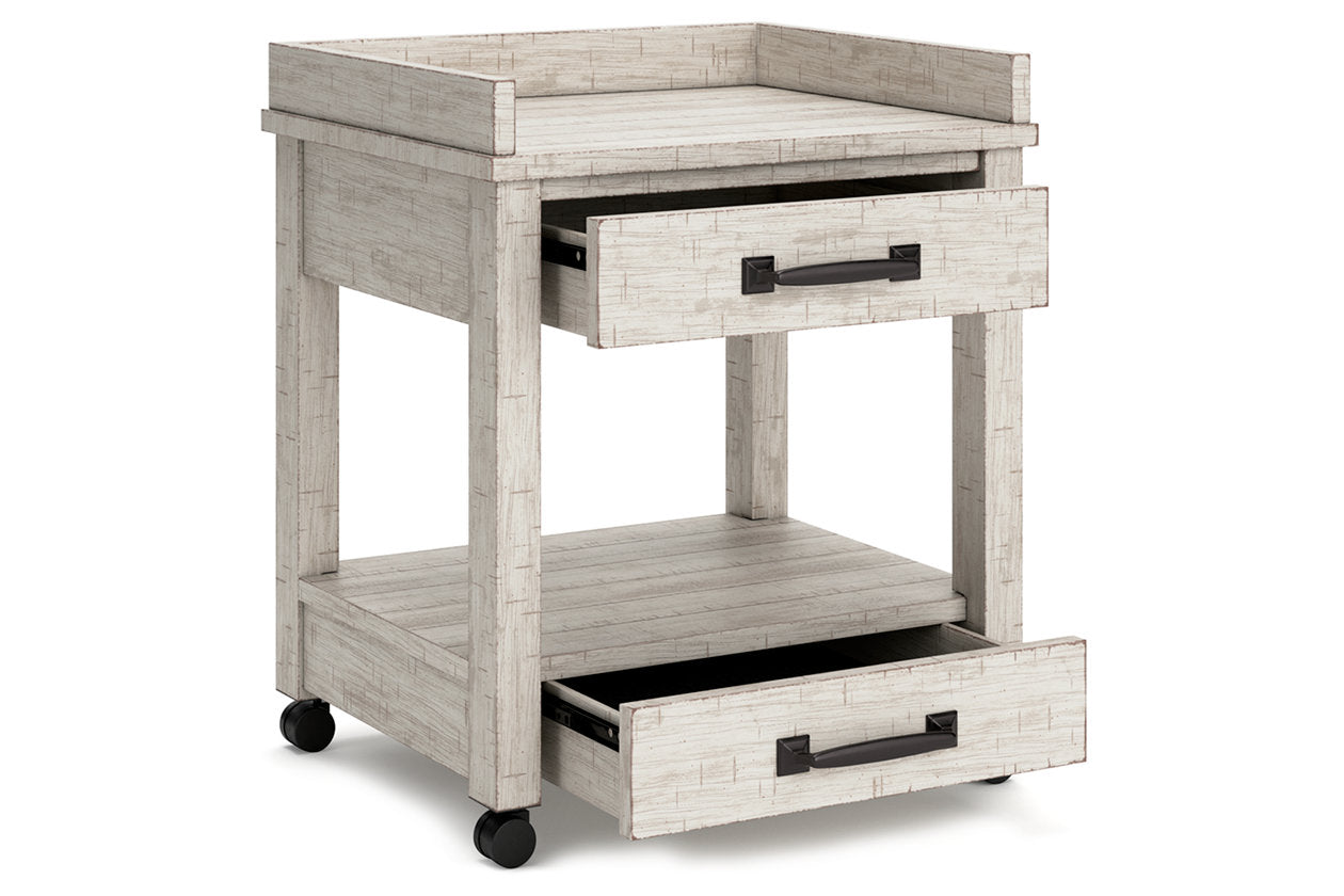 Carynhurst Whitewash Printer Stand - H755-11 - Bien Home Furniture & Electronics