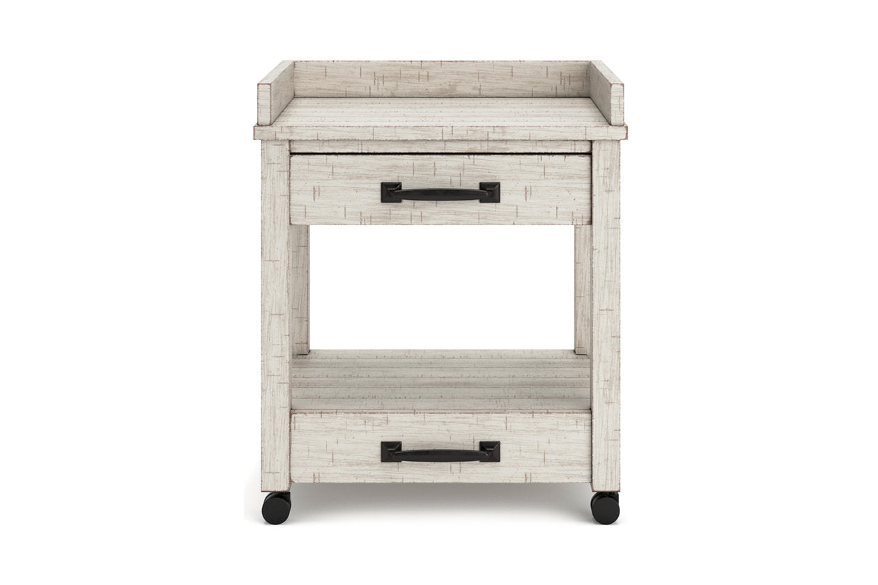Carynhurst Whitewash Printer Stand - H755-11 - Bien Home Furniture & Electronics