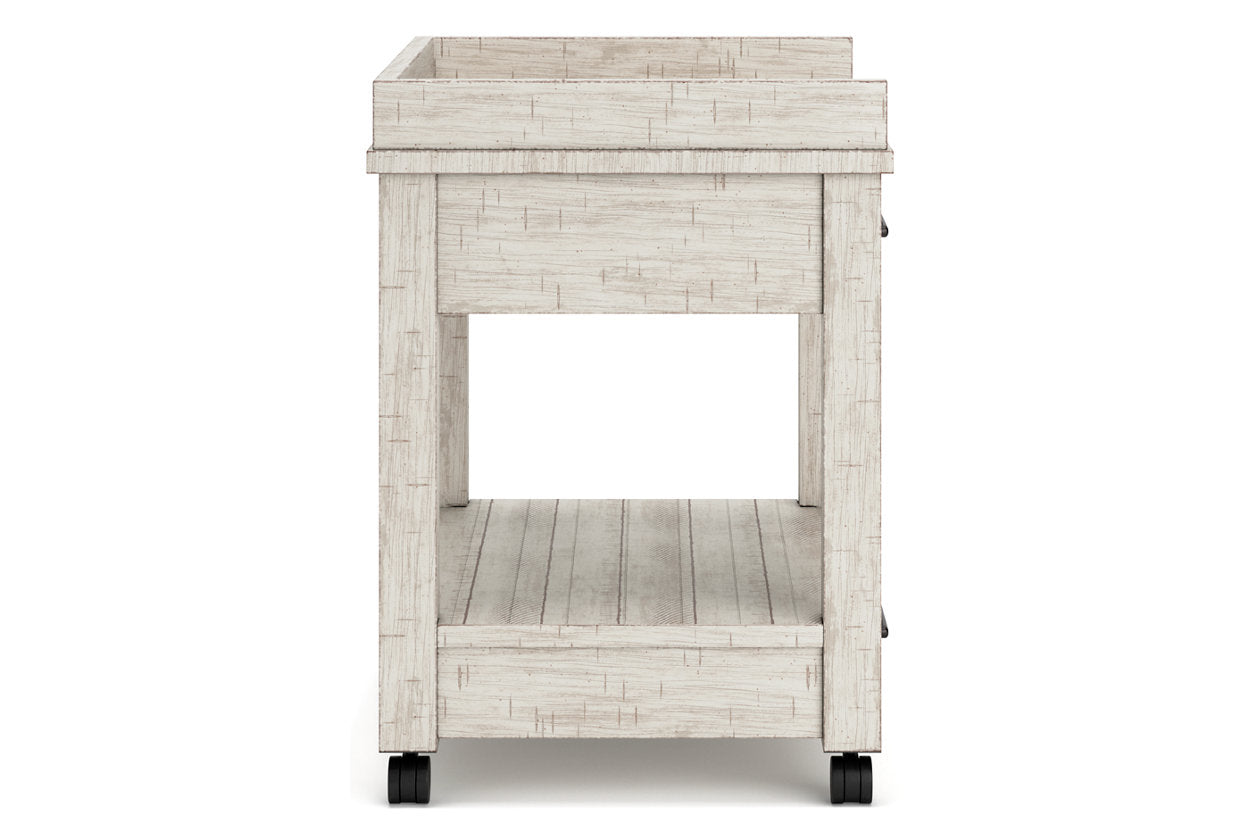 Carynhurst Whitewash Printer Stand - H755-11 - Bien Home Furniture & Electronics