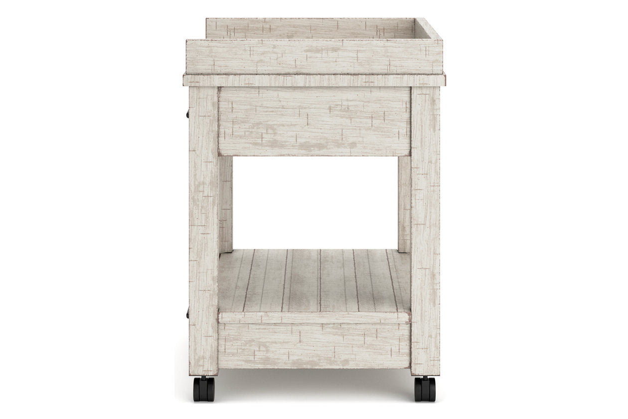Carynhurst Whitewash Printer Stand - H755-11 - Bien Home Furniture & Electronics