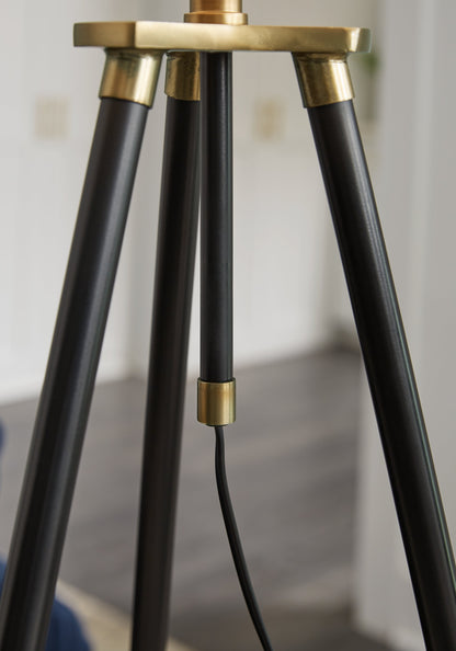 Cashner Black/Gold Finish Floor Lamp - L206101 - Bien Home Furniture &amp; Electronics